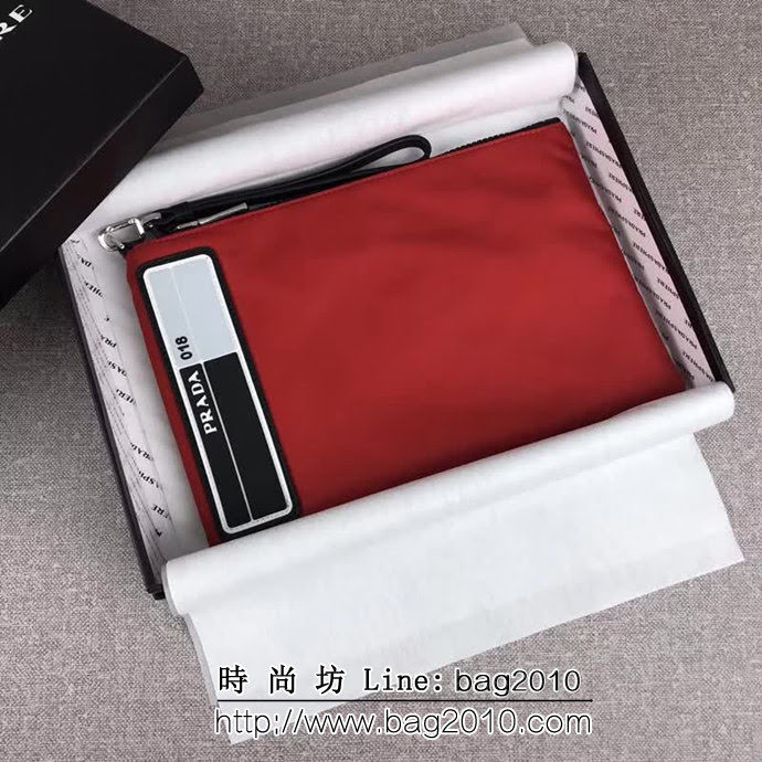 PRADA普拉達 專櫃同步 最新款式 限量版 時尚男士手包 2NH006 DD1465